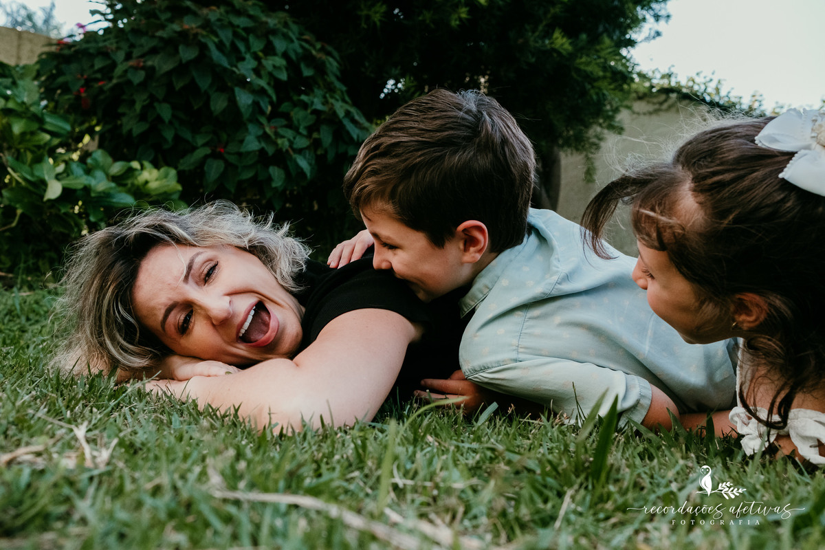 Ensaio Dia das Mães com momentos mãe e filhos realizado em São Roque - SP