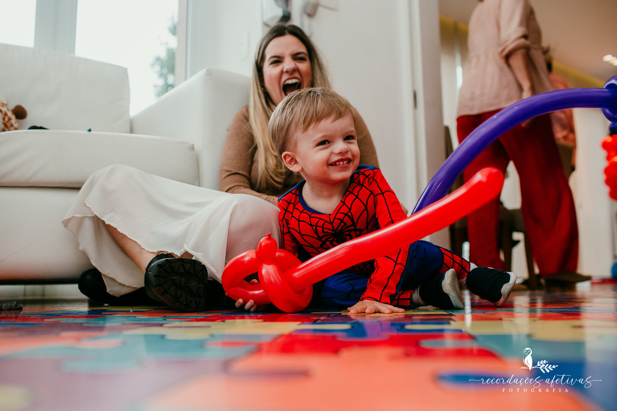 Aniversário de Menino com tema Homem Aranha realizado no Condomínio Chácara Klabin, Vila Mariana