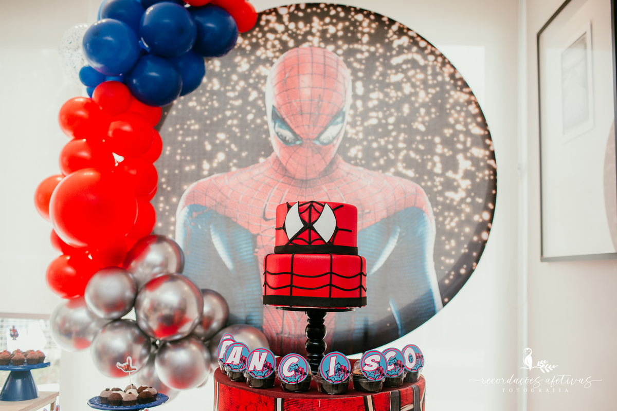 Decoração do homem aranha