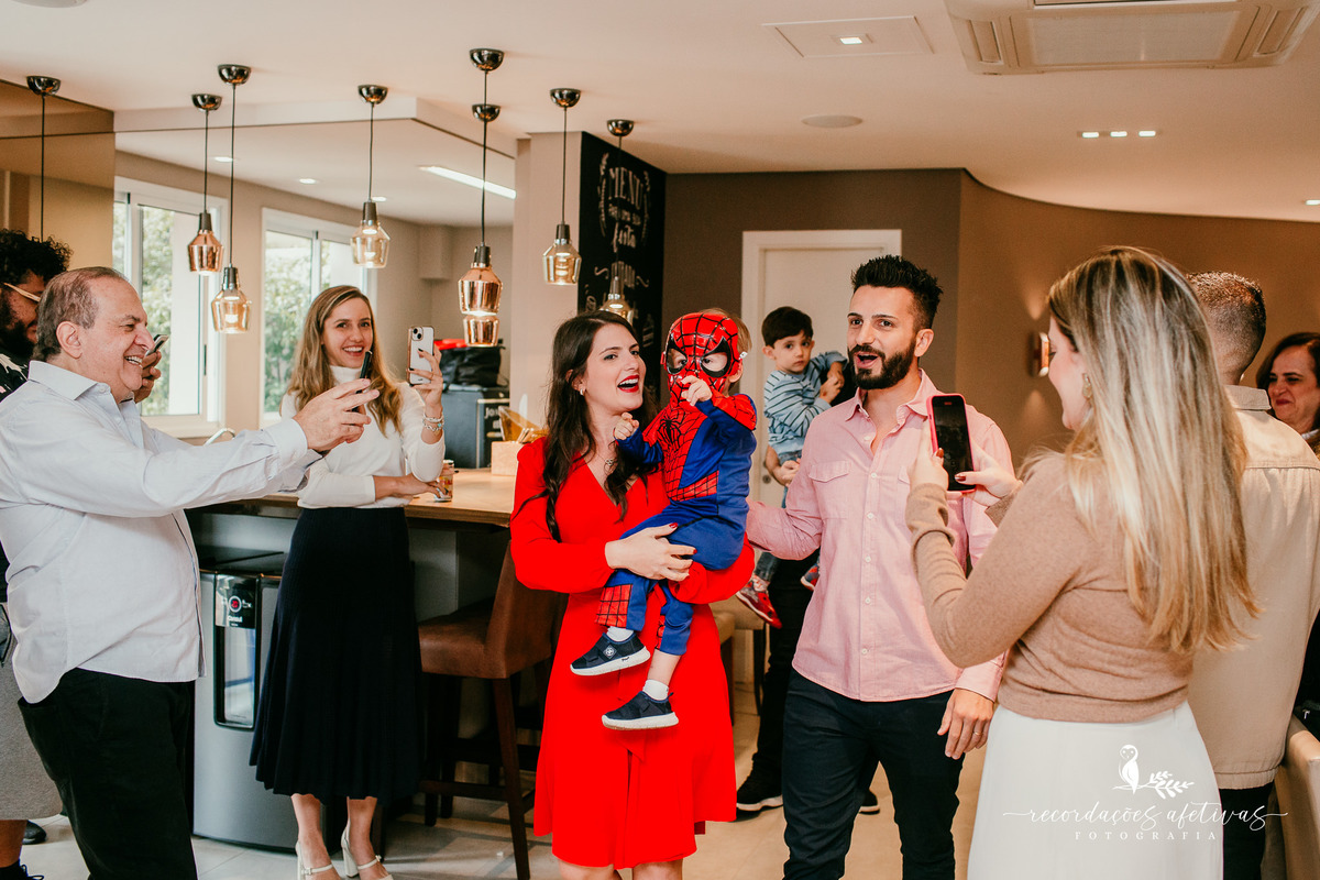 Aniversário de Menino com tema Homem Aranha realizado no Condomínio Chácara Klabin, Vila Mariana