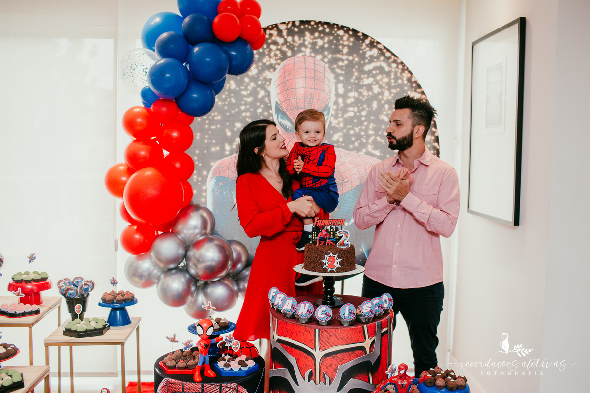 Aniversário de Menino com tema Homem Aranha realizado no Condomínio Chácara Klabin, Vila Mariana