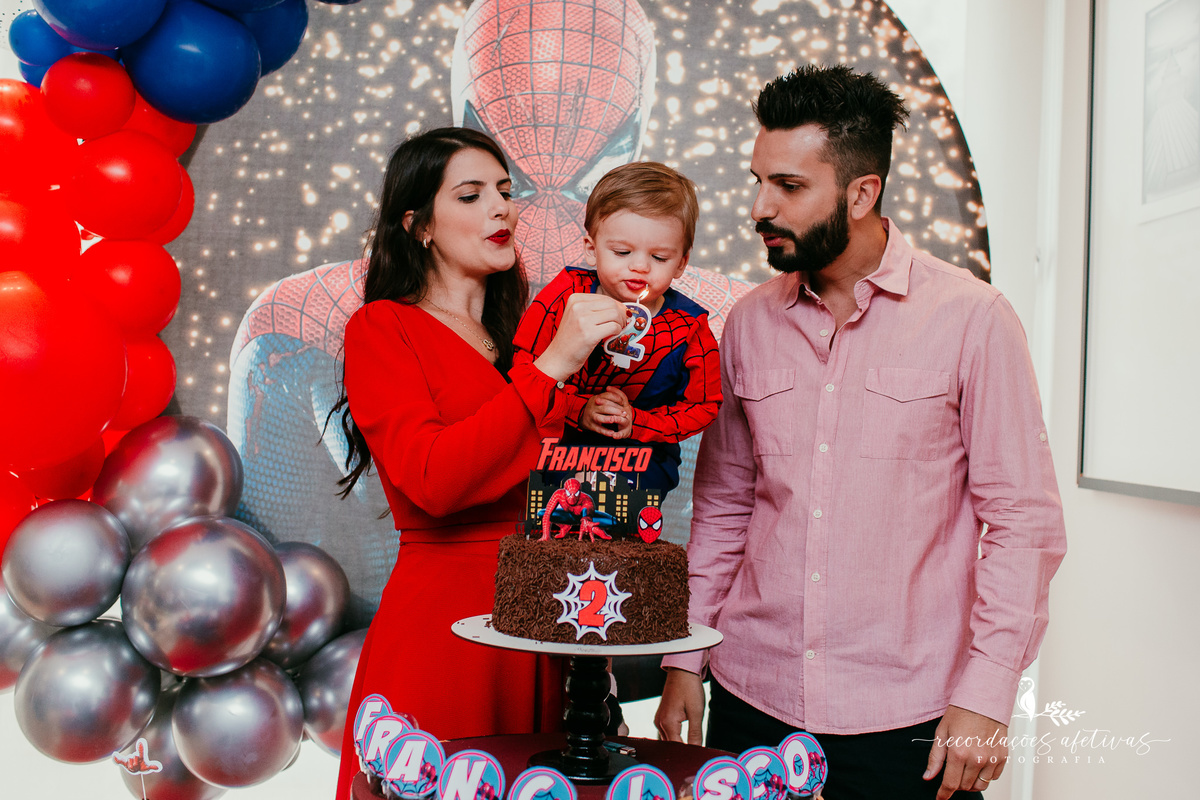 Aniversário de Menino com tema Homem Aranha realizado no Condomínio Chácara Klabin, Vila Mariana