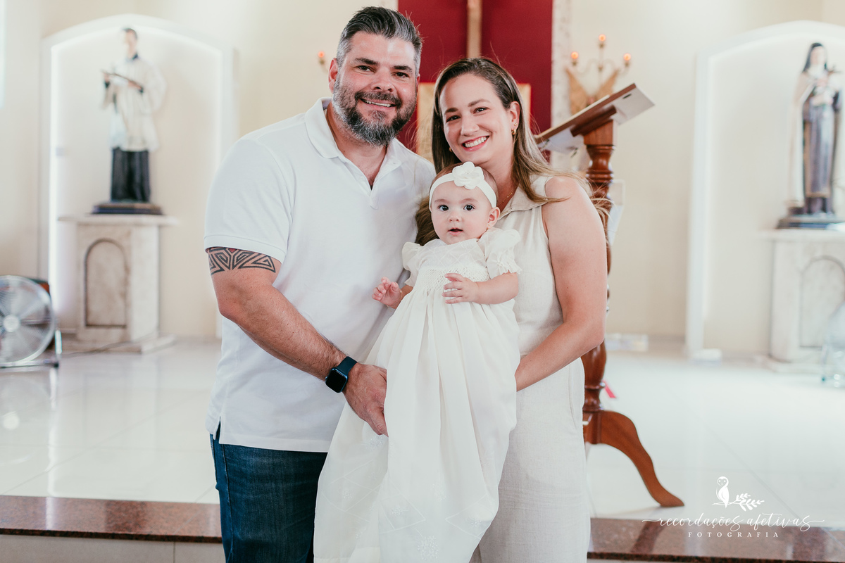 Batizado realizado na Paróquia São Luiz Gonzaga em São Roque e recepção na Fazendinha Santa Adélia