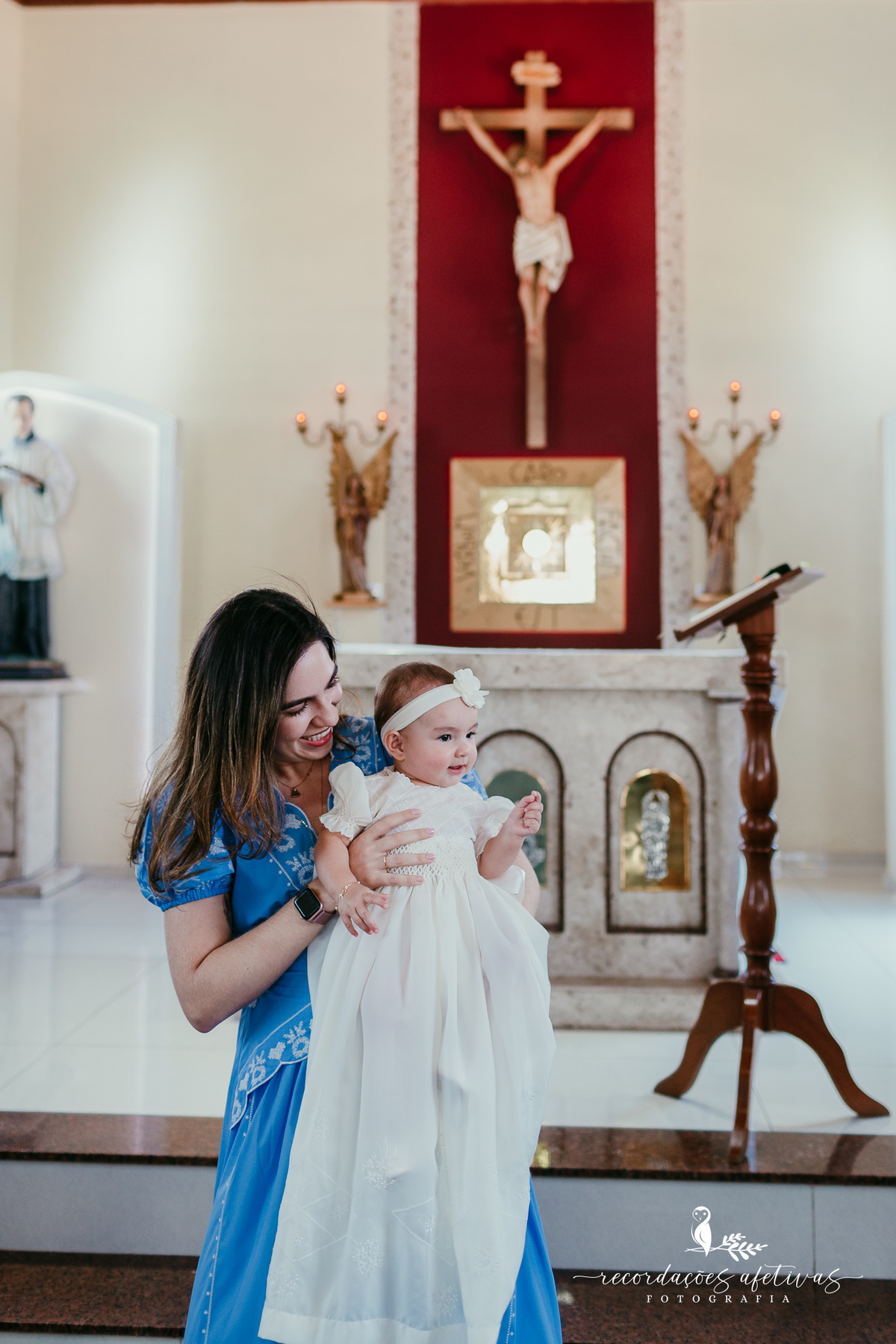 Batizado realizado na Paróquia São Luiz Gonzaga em São Roque e recepção na Fazendinha Santa Adélia