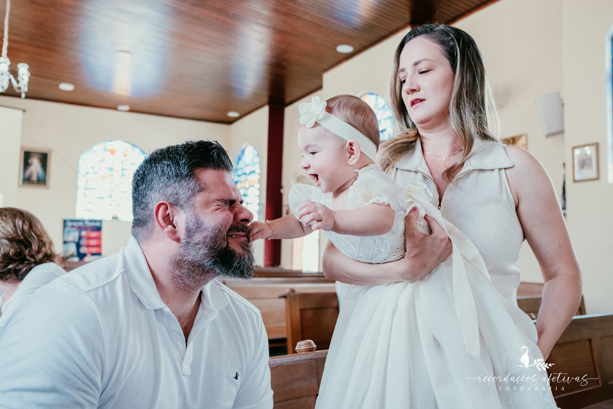 Batizado realizado na Paróquia São Luiz Gonzaga em São Roque e recepção na Fazendinha Santa Adélia