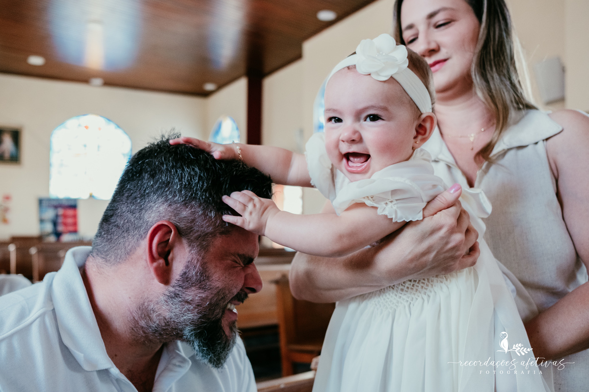 Batizado realizado na Paróquia São Luiz Gonzaga em São Roque e recepção na Fazendinha Santa Adélia