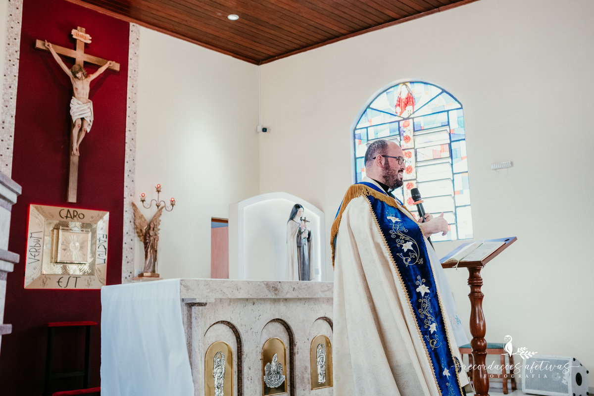 Batizado realizado na Paróquia São Luiz Gonzaga em São Roque e recepção na Fazendinha Santa Adélia