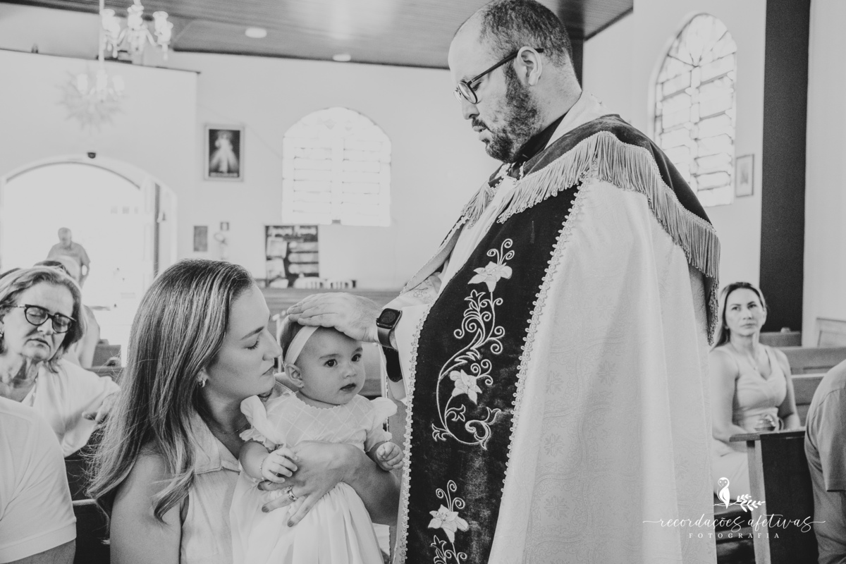 Batizado realizado na Paróquia São Luiz Gonzaga em São Roque e recepção na Fazendinha Santa Adélia