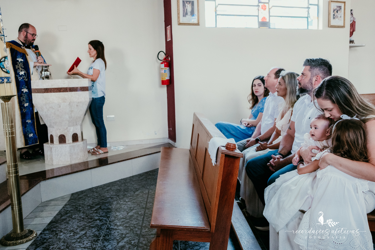 Batizado realizado na Paróquia São Luiz Gonzaga em São Roque e recepção na Fazendinha Santa Adélia