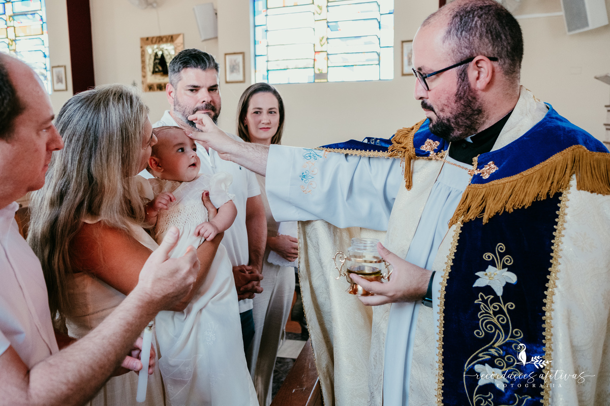 Batizado realizado na Paróquia São Luiz Gonzaga em São Roque e recepção na Fazendinha Santa Adélia