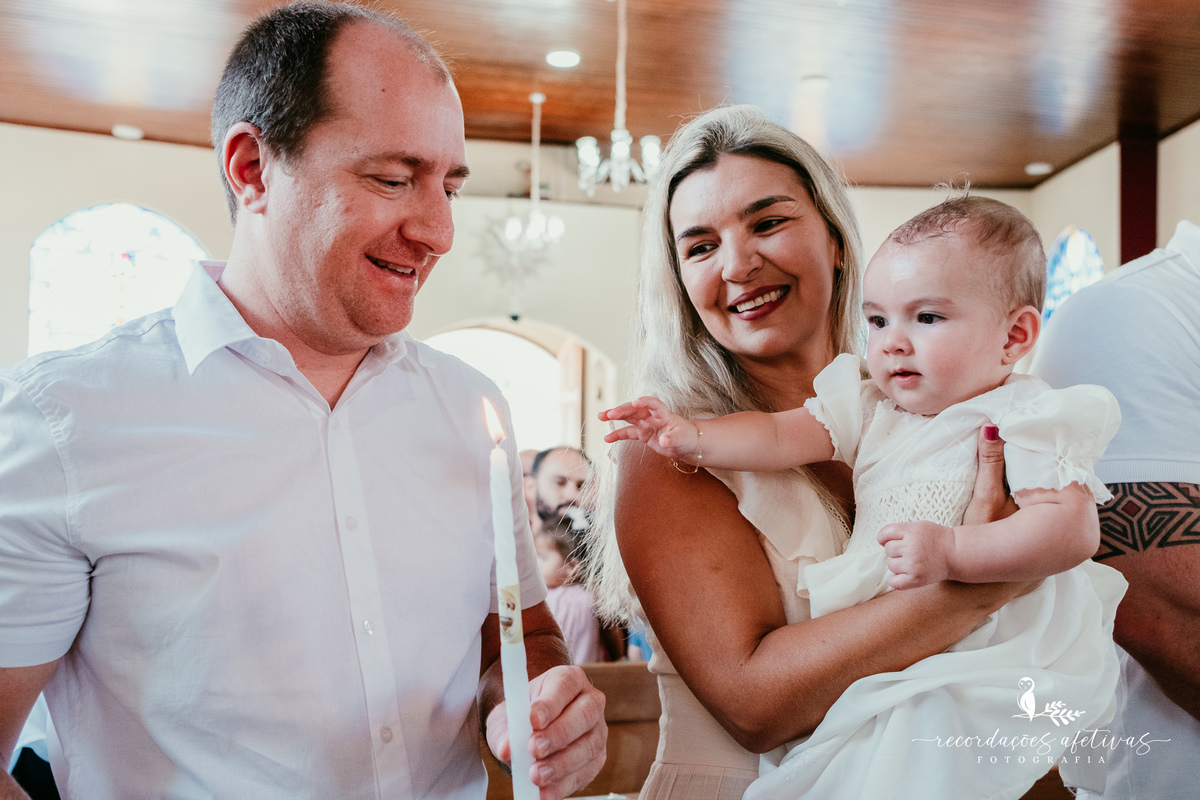 Batizado realizado na Paróquia São Luiz Gonzaga em São Roque e recepção na Fazendinha Santa Adélia