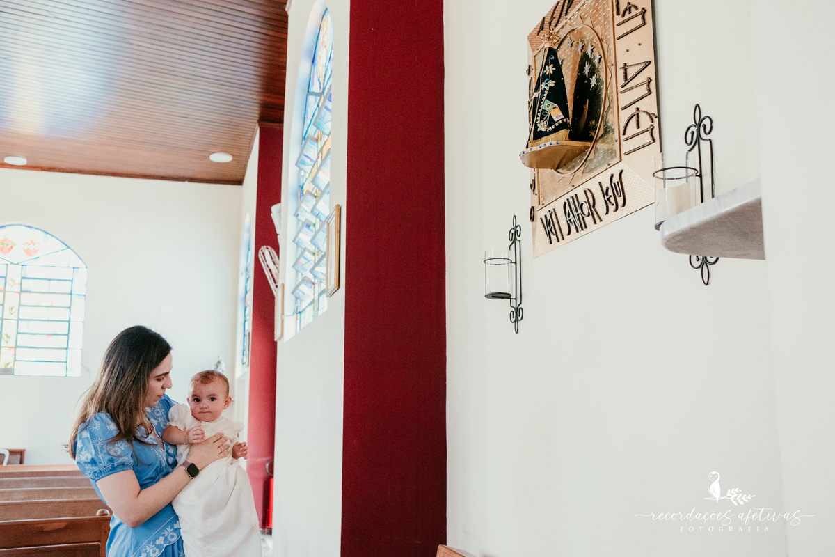Batizado realizado na Paróquia São Luiz Gonzaga em São Roque e recepção na Fazendinha Santa Adélia