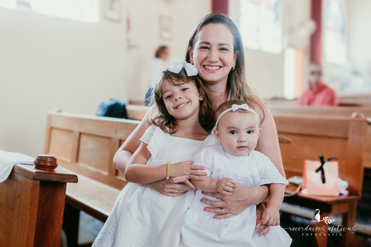 Batizado realizado na Paróquia São Luiz Gonzaga em São Roque e recepção na Fazendinha Santa Adélia