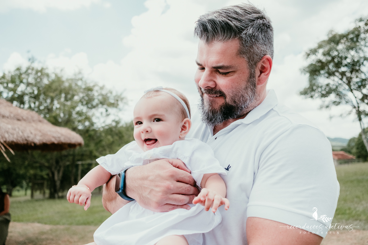 Batizado realizado na Paróquia São Luiz Gonzaga em São Roque e recepção na Fazendinha Santa Adélia