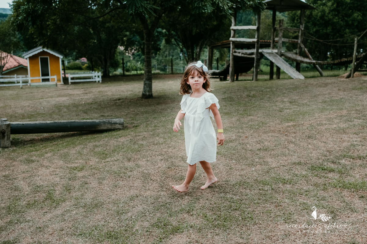 Batizado realizado na Paróquia São Luiz Gonzaga em São Roque e recepção na Fazendinha Santa Adélia