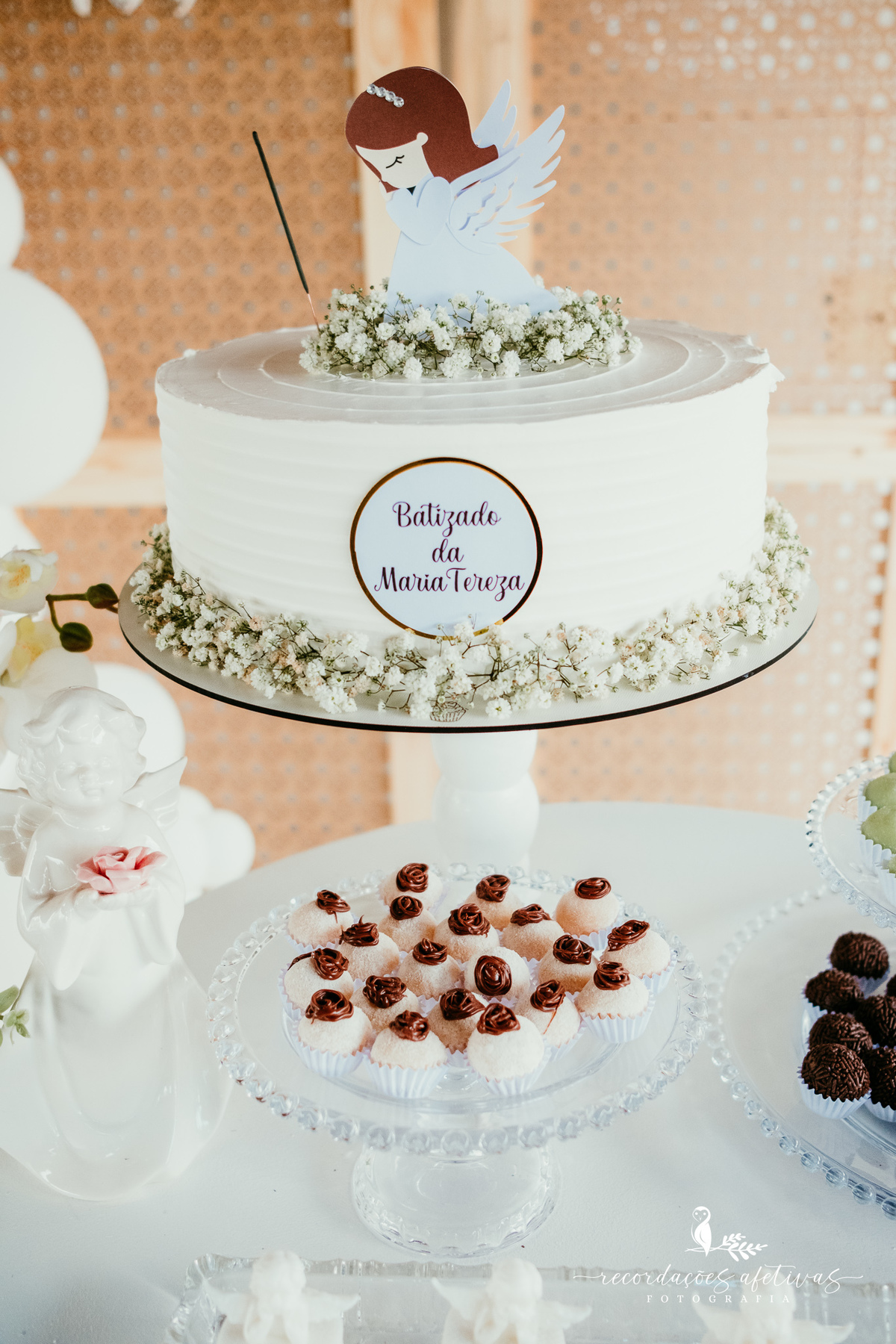 Batizado realizado na Paróquia São Luiz Gonzaga em São Roque e recepção na Fazendinha Santa Adélia