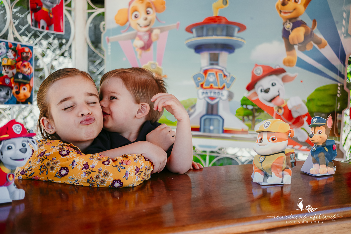 Aniversário de menino com tema Patrulha Canina realizado no Patrimonio do Carmo em São Roque