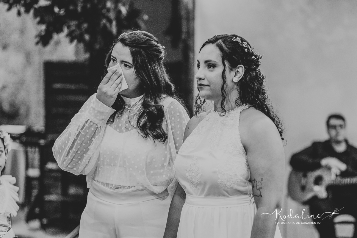 Casamento homoafetivo mulheres realizado no Recanto Januario em Sumaré