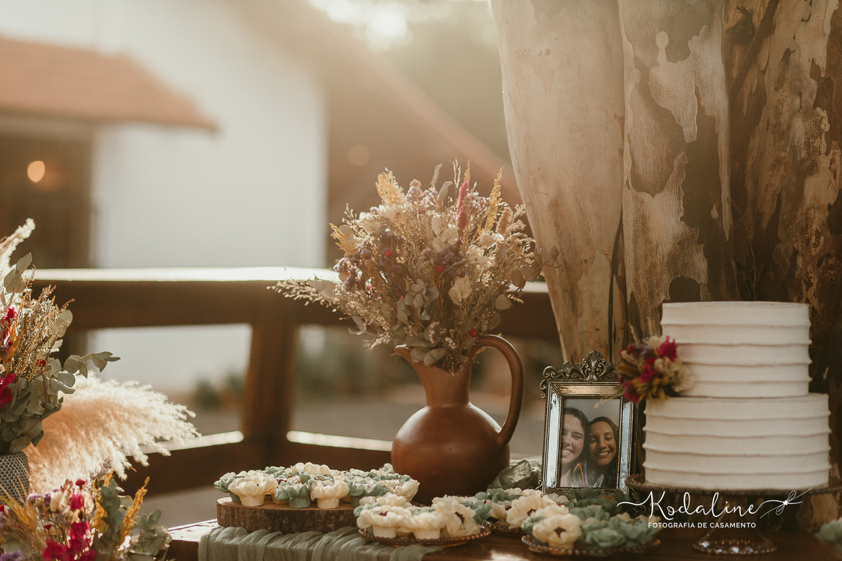 Casamento homoafetivo mulheres realizado no Recanto Januario em Sumaré