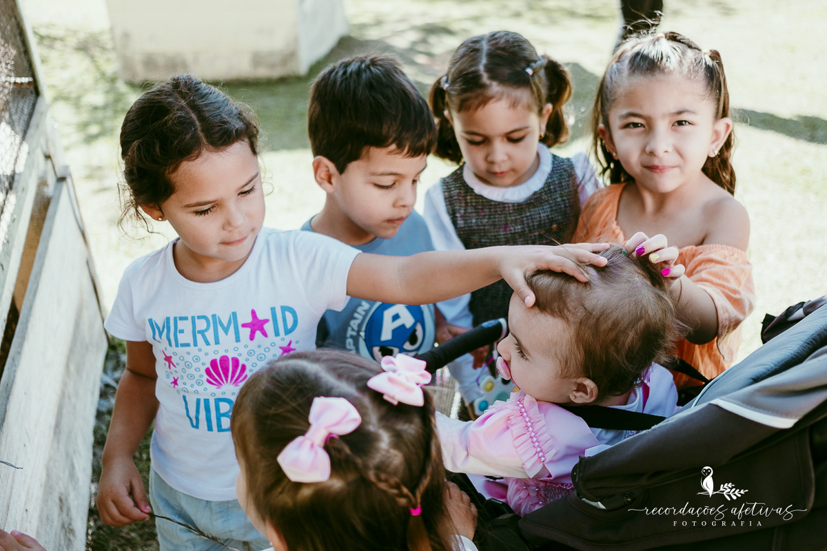Aniversário de menina com tema ballet realizado na Fazendinha Santa Adelia em São Roque
