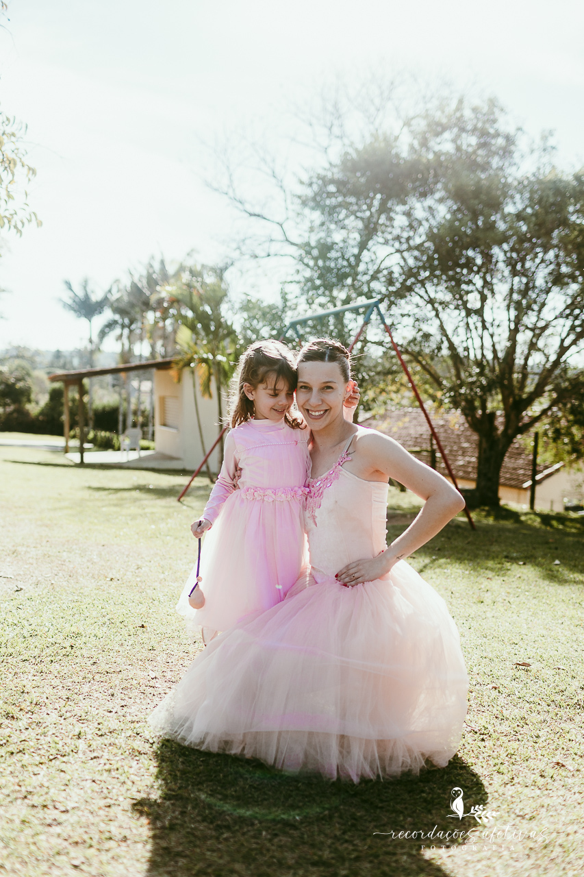 Aniversário de menina com tema ballet realizado na Fazendinha Santa Adelia em São Roque