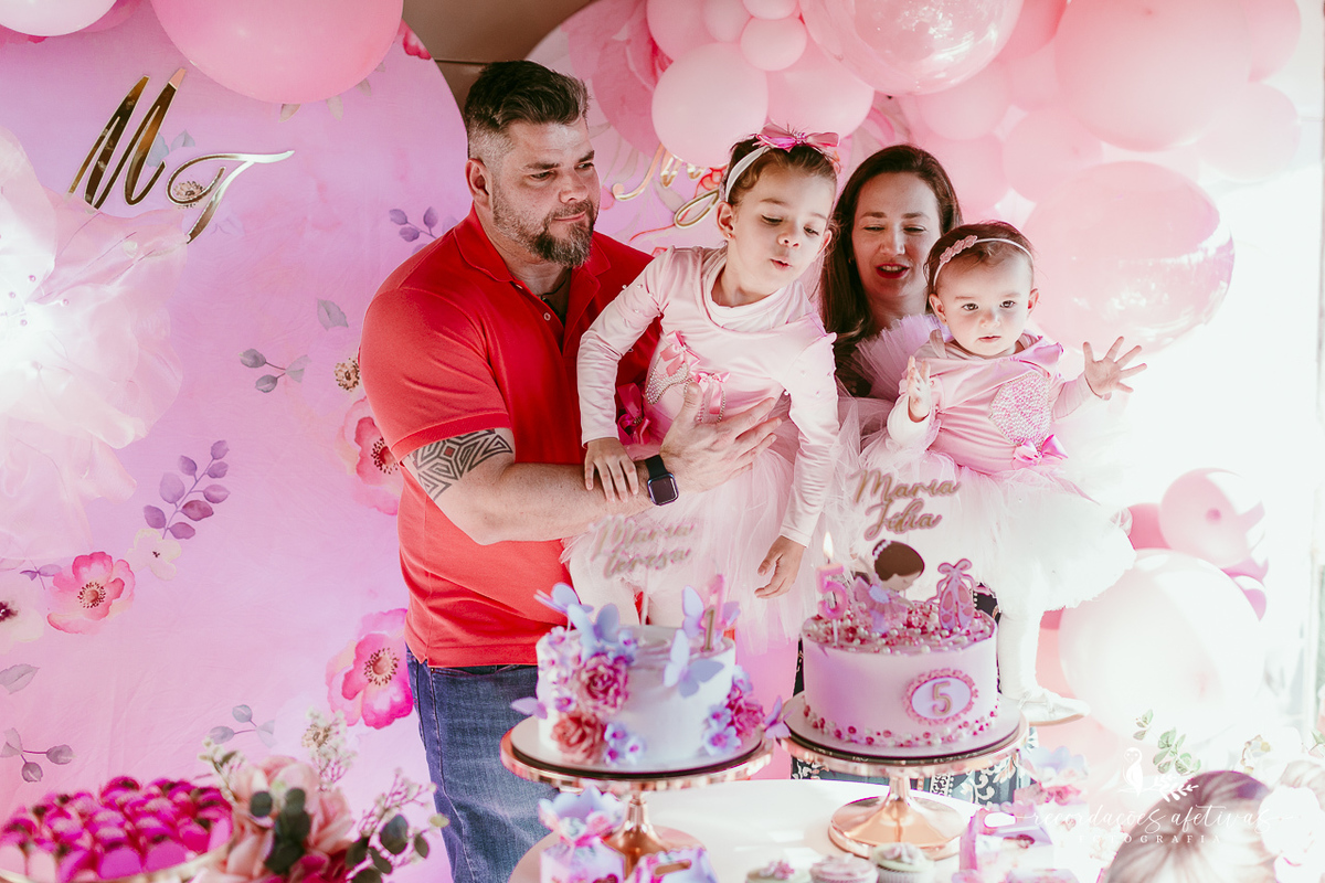 Aniversário de menina com tema ballet realizado na Fazendinha Santa Adelia em São Roque