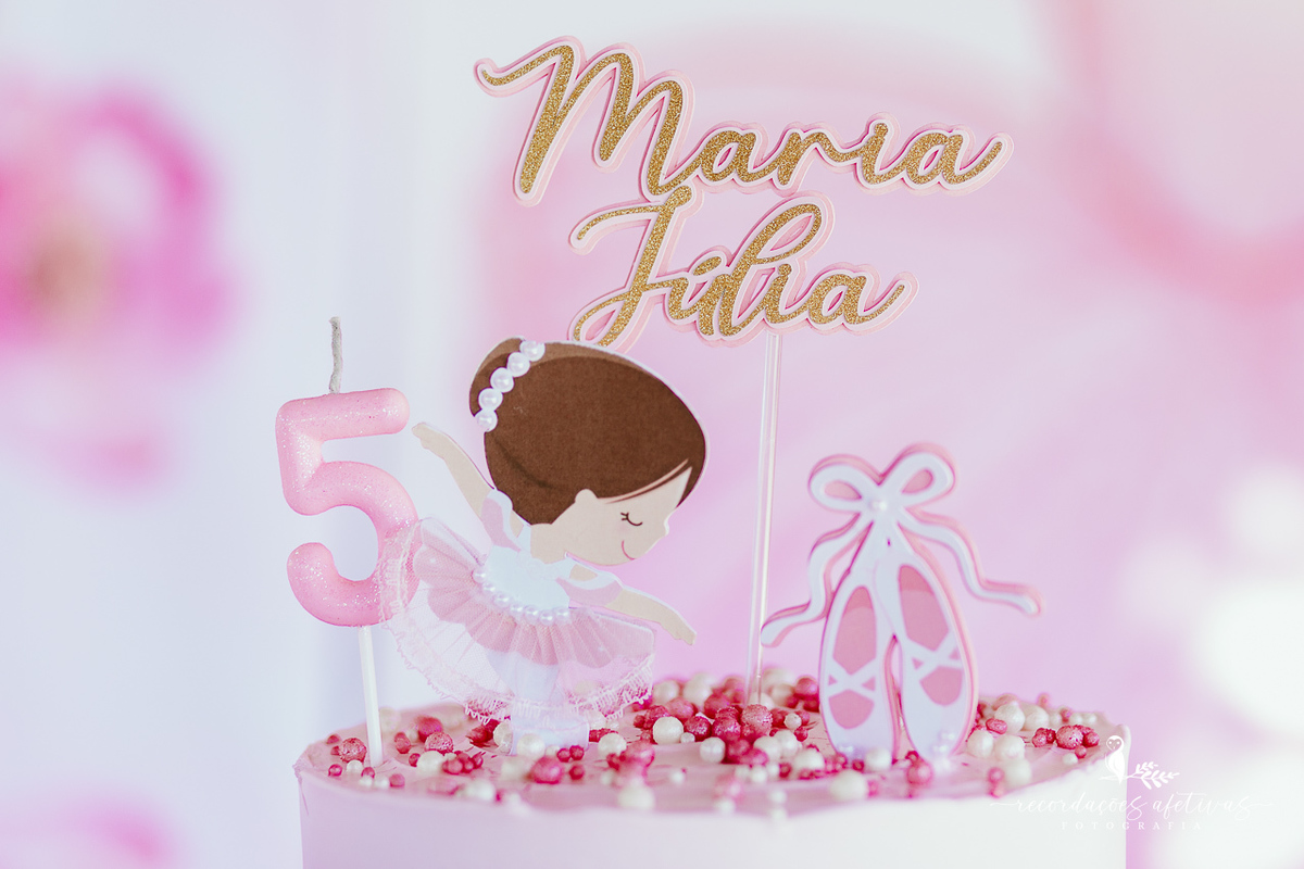 Aniversário de menina com tema ballet realizado na Fazendinha Santa Adelia em São Roque