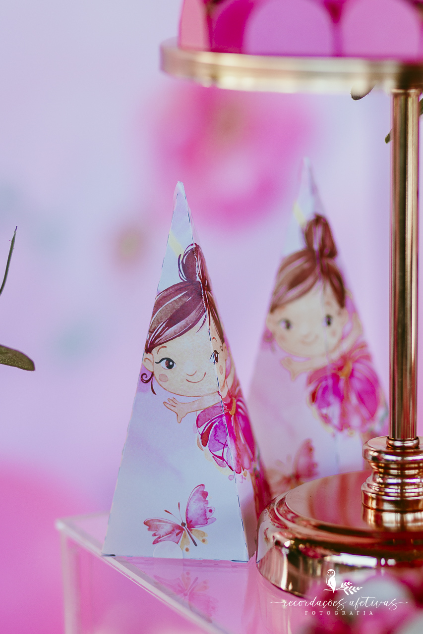 Aniversário de menina com tema ballet realizado na Fazendinha Santa Adelia em São Roque