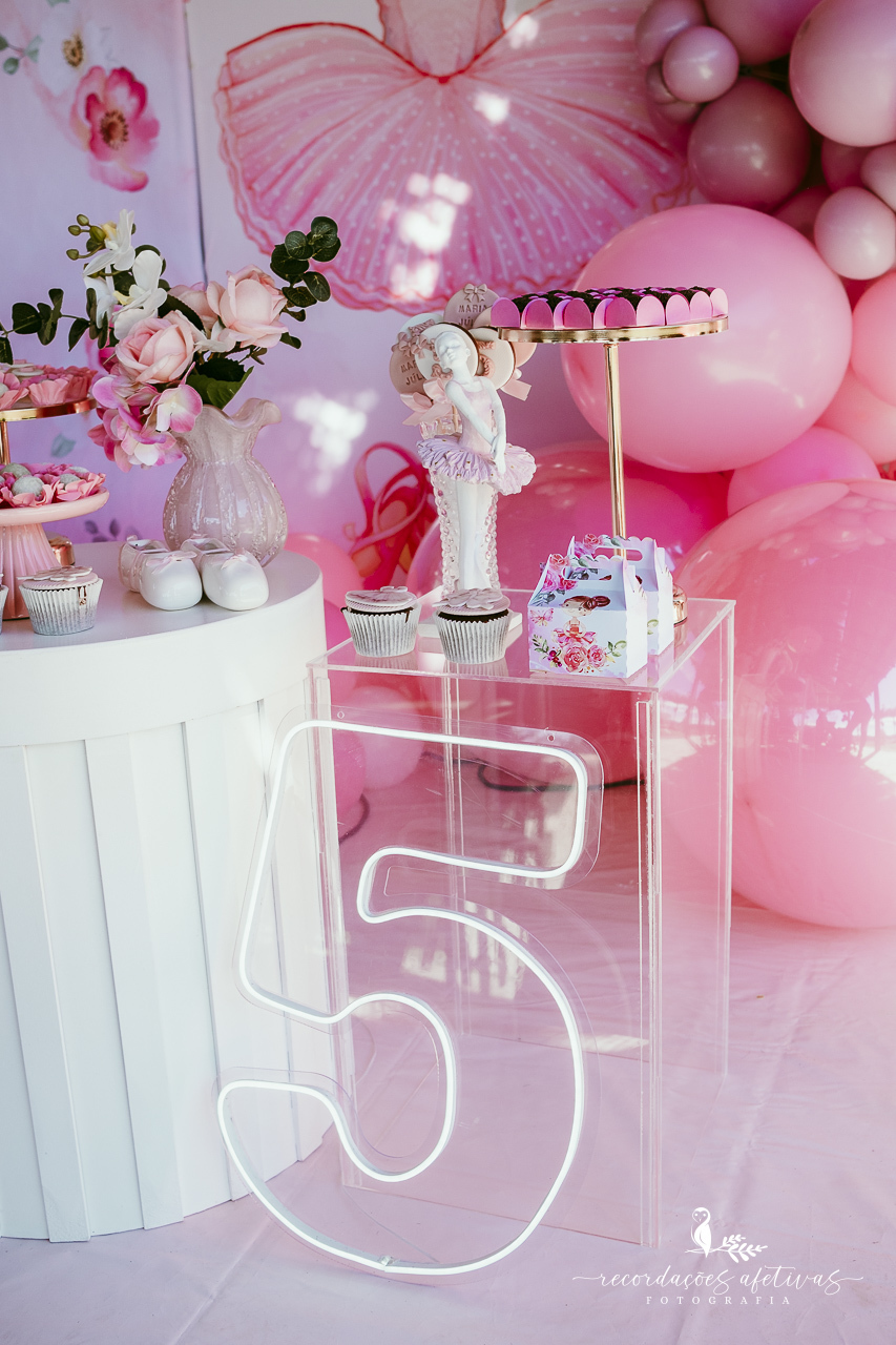 Aniversário de menina com tema ballet realizado na Fazendinha Santa Adelia em São Roque