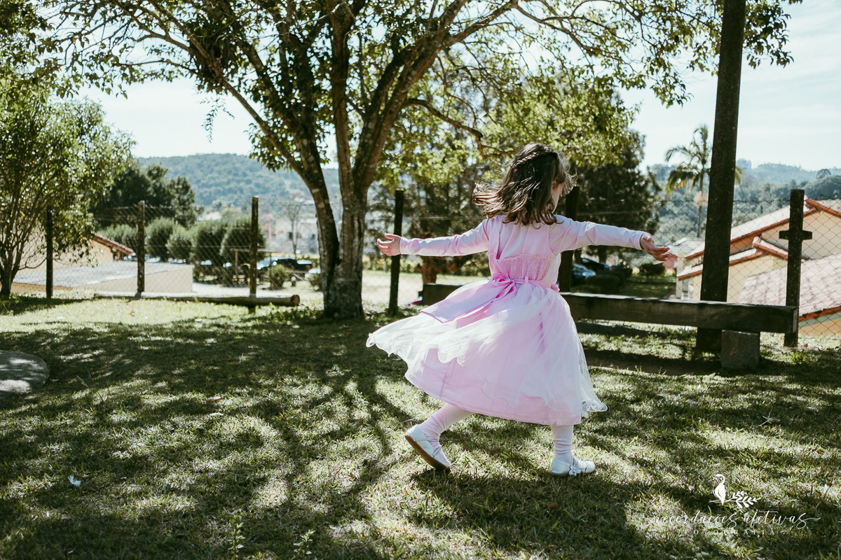 Aniversário de menina com tema ballet realizado na Fazendinha Santa Adelia em São Roque