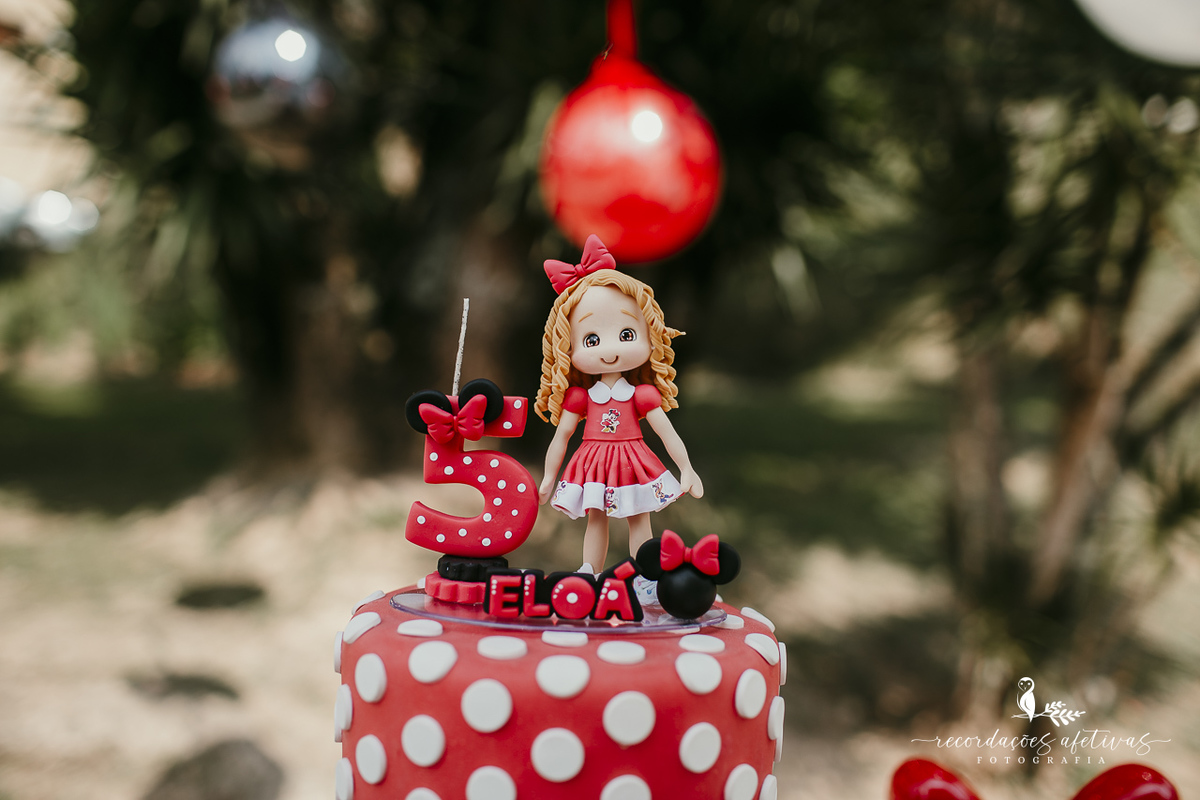 Aniversário de menina com tema Mickey e Minnie realizada em São Roque - SP