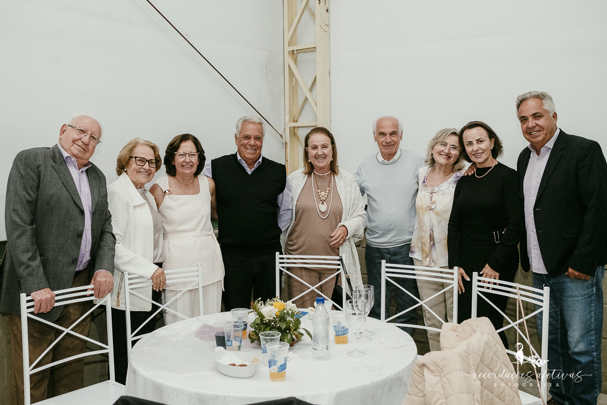 Bodas de Ouro Rosa e Tito Góes, realizado na igreja de Canguera, em São Roque
