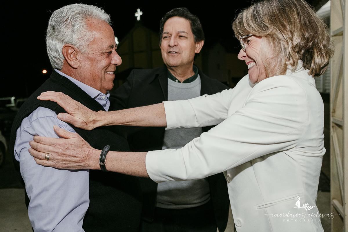 Bodas de Ouro Rosa e Tito Góes, realizado na igreja de Canguera, em São Roque