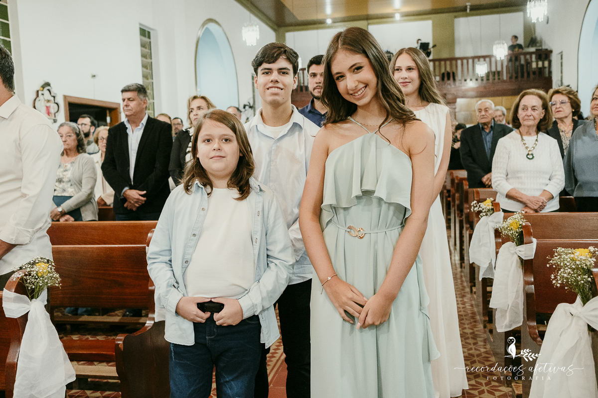 Bodas de Ouro Rosa e Tito Góes, realizado na igreja de Canguera, em São Roque