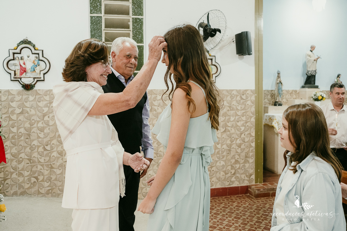 Bodas de Ouro Rosa e Tito Góes, realizado na igreja de Canguera, em São Roque