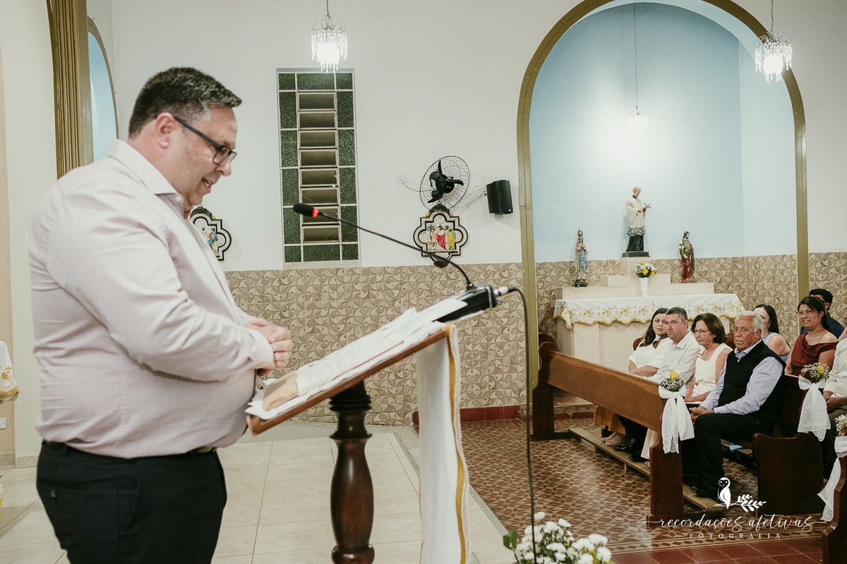 Bodas de Ouro Rosa e Tito Góes, realizado na igreja de Canguera, em São Roque