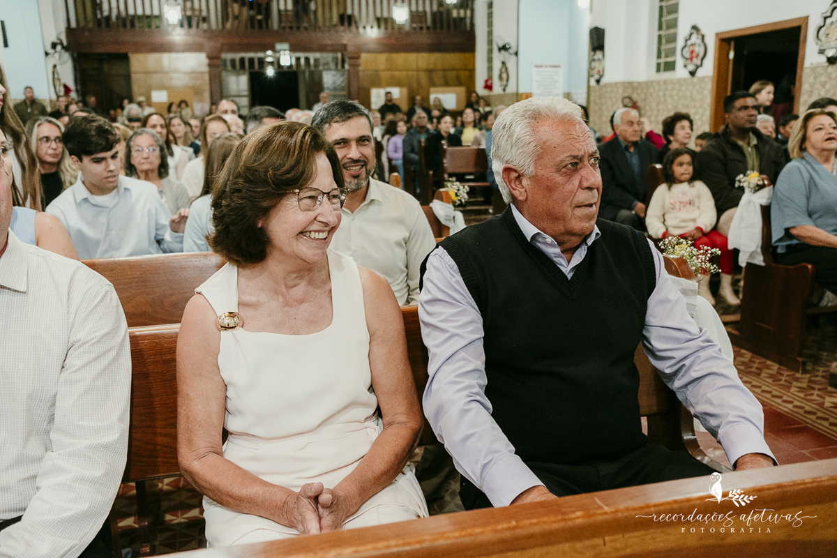 Bodas de Ouro Rosa e Tito Góes, realizado na igreja de Canguera, em São Roque