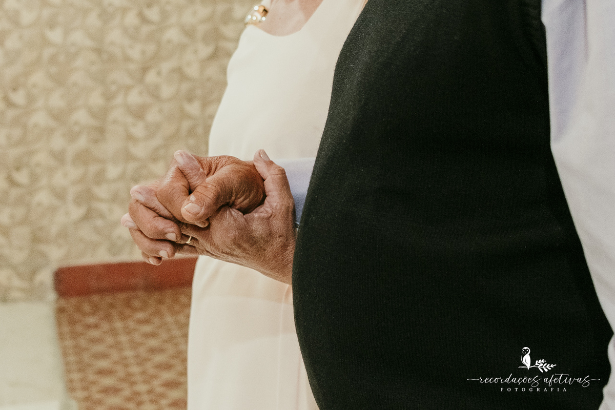 Bodas de Ouro Rosa e Tito Góes, realizado na igreja de Canguera, em São Roque