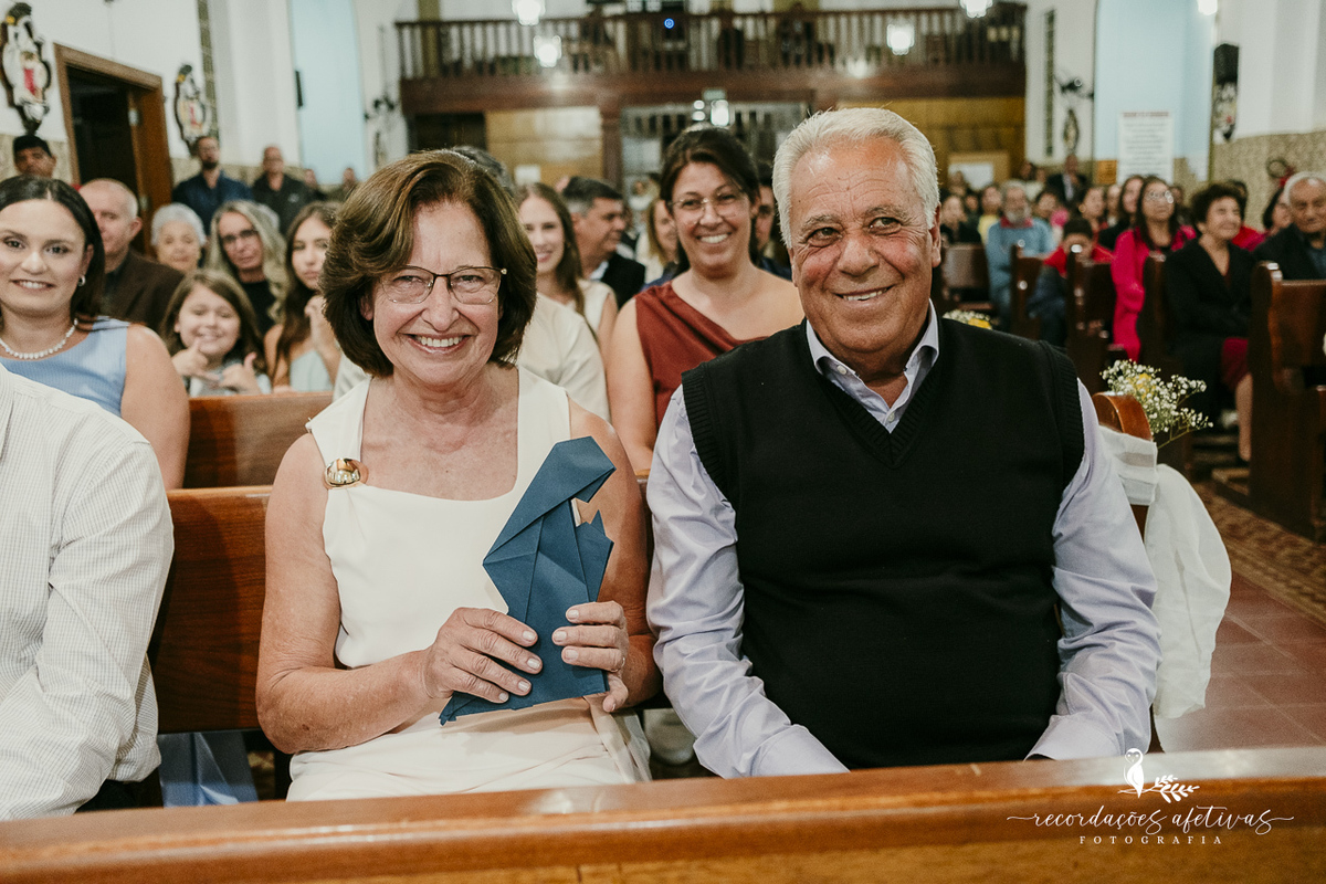 Bodas de Ouro Rosa e Tito Góes, realizado na igreja de Canguera, em São Roque