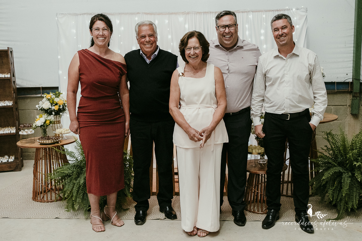 Bodas de Ouro Rosa e Tito Góes, realizado na igreja de Canguera, em São Roque