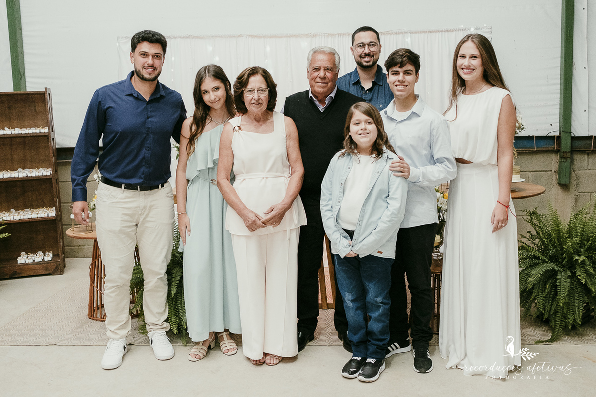 Bodas de Ouro Rosa e Tito Góes, realizado na igreja de Canguera, em São Roque