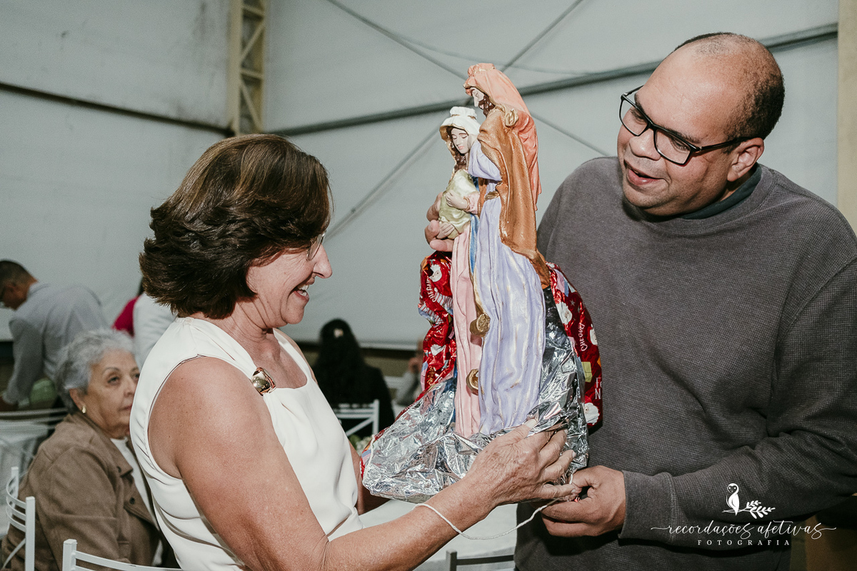 Bodas de Ouro Rosa e Tito Góes, realizado na igreja de Canguera, em São Roque