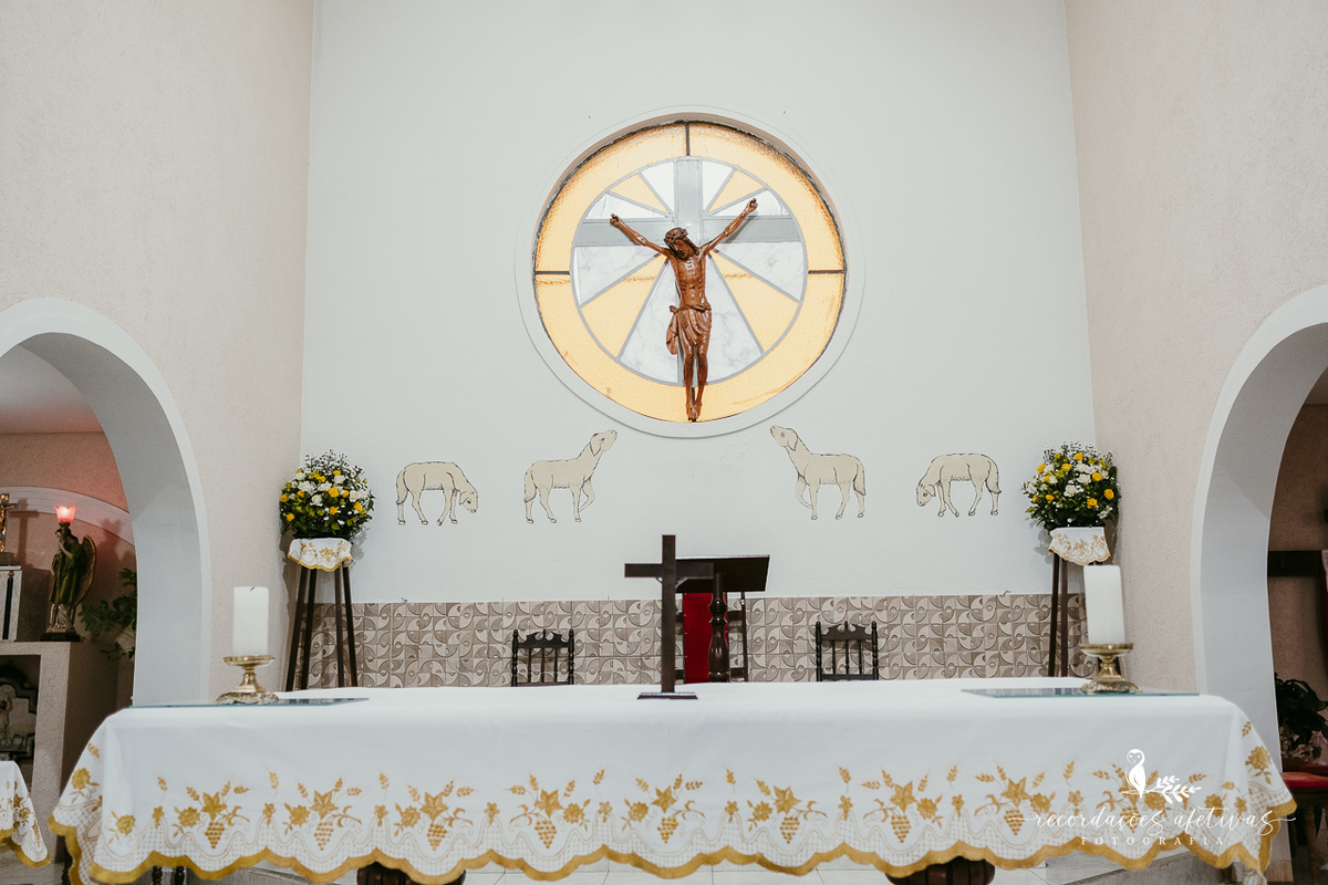 Bodas de Ouro Rosa e Tito Góes, realizado na igreja de Canguera, em São Roque