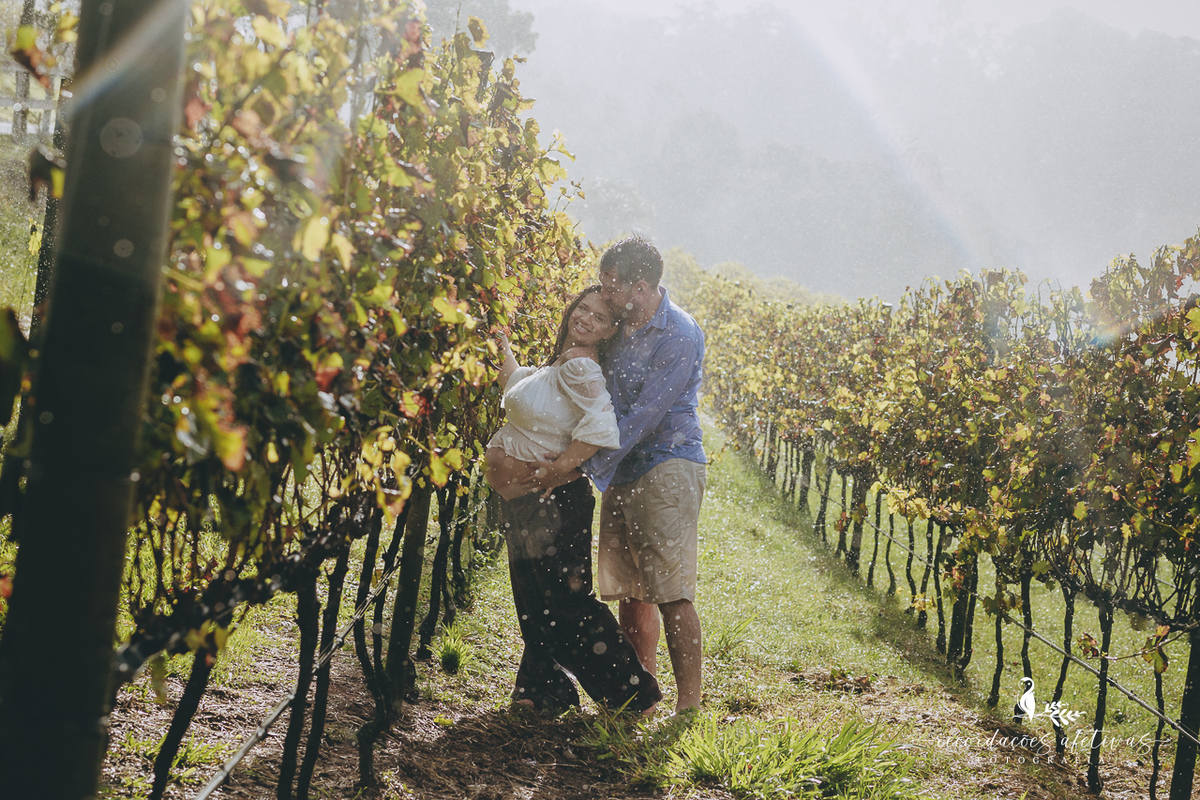 Ensaio Gestante realizado na parreira, na Vinicola Alma Galiza, em São Roque - SP
