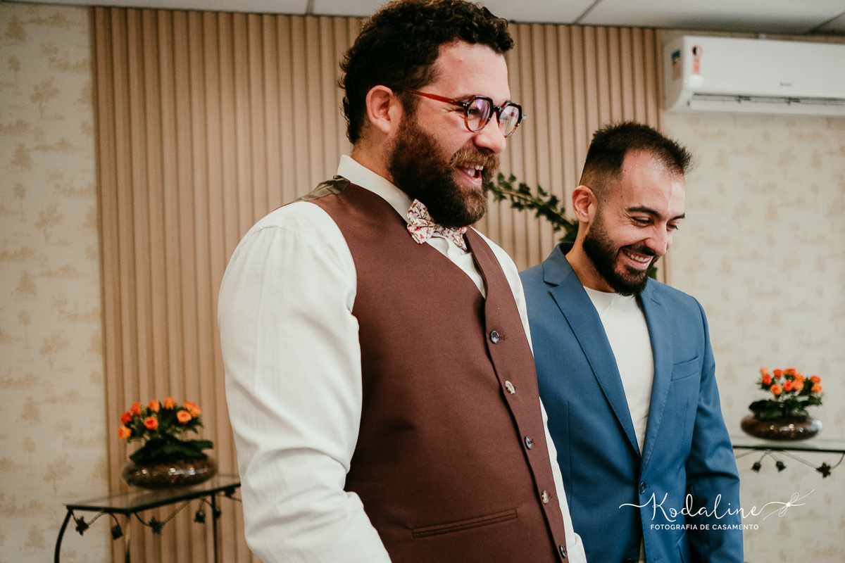 emoção durante o casamento civil