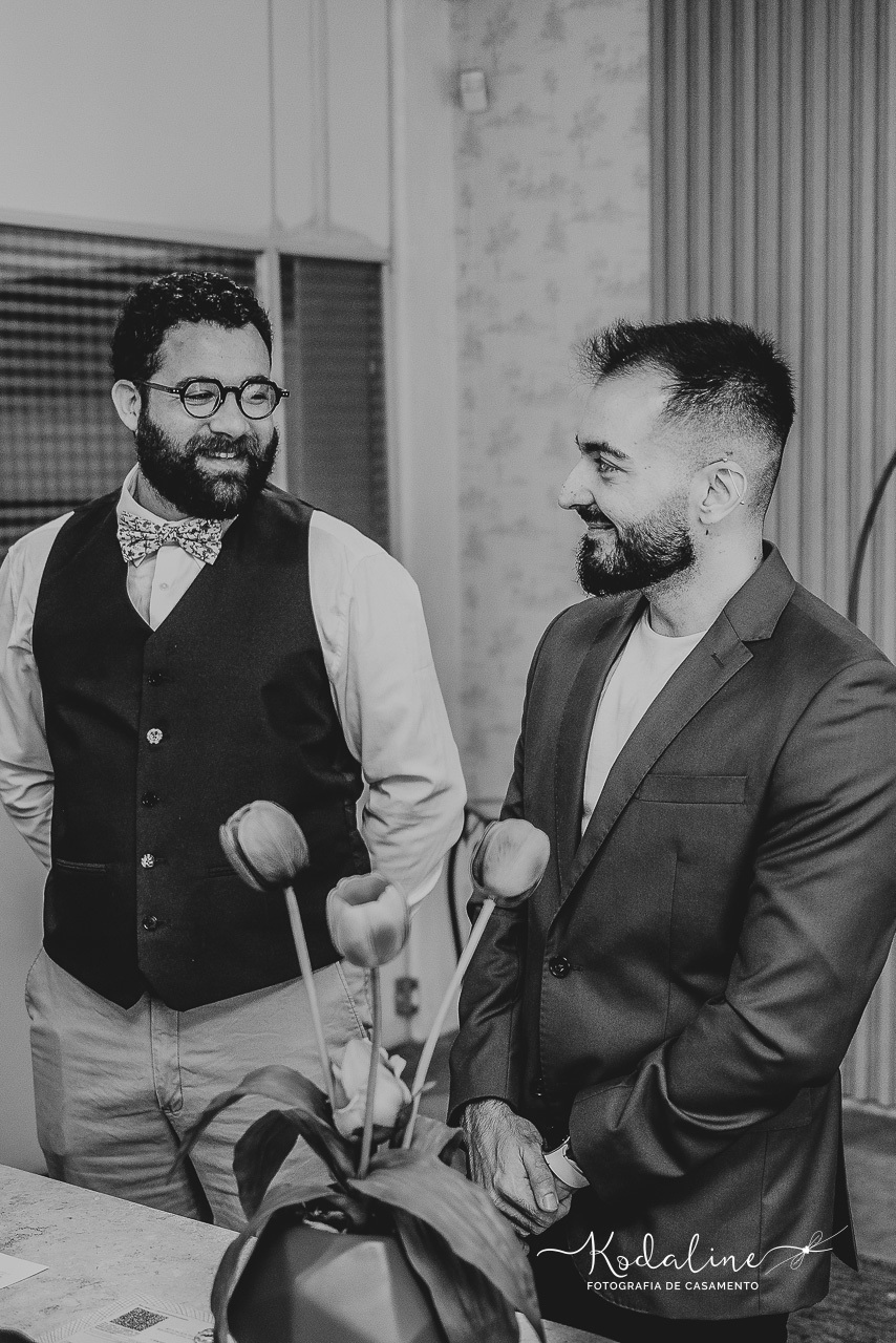 troca de olhares no casamento civil