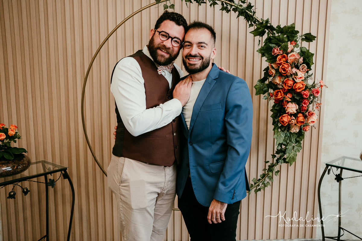 troca de sorrisos durante a cerimônia