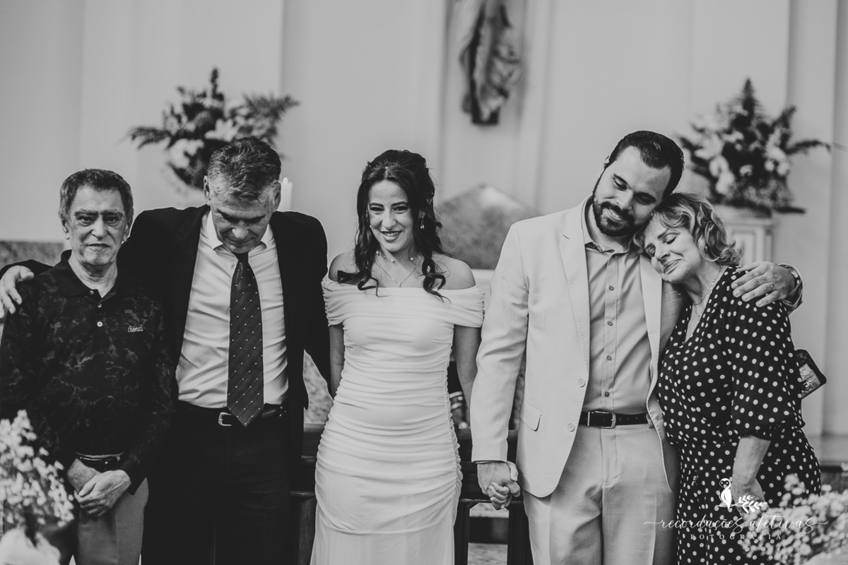 Familiares e amigos acompanhando cada instante com carinho