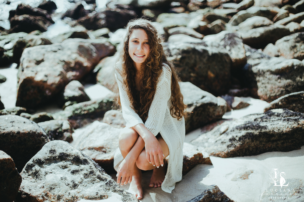 Ensaio Menina 15 Anos na Praia