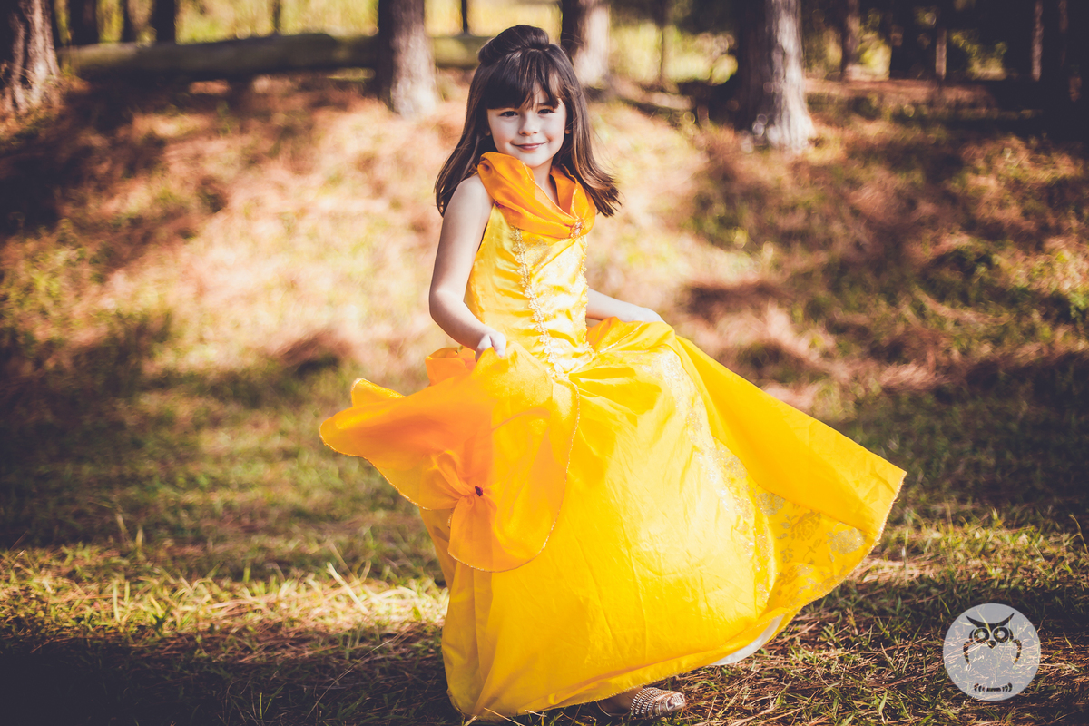 Ensaio Infantil com Tema A Bela e a Fera Disney